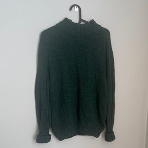Cozy Green Knit Sweater